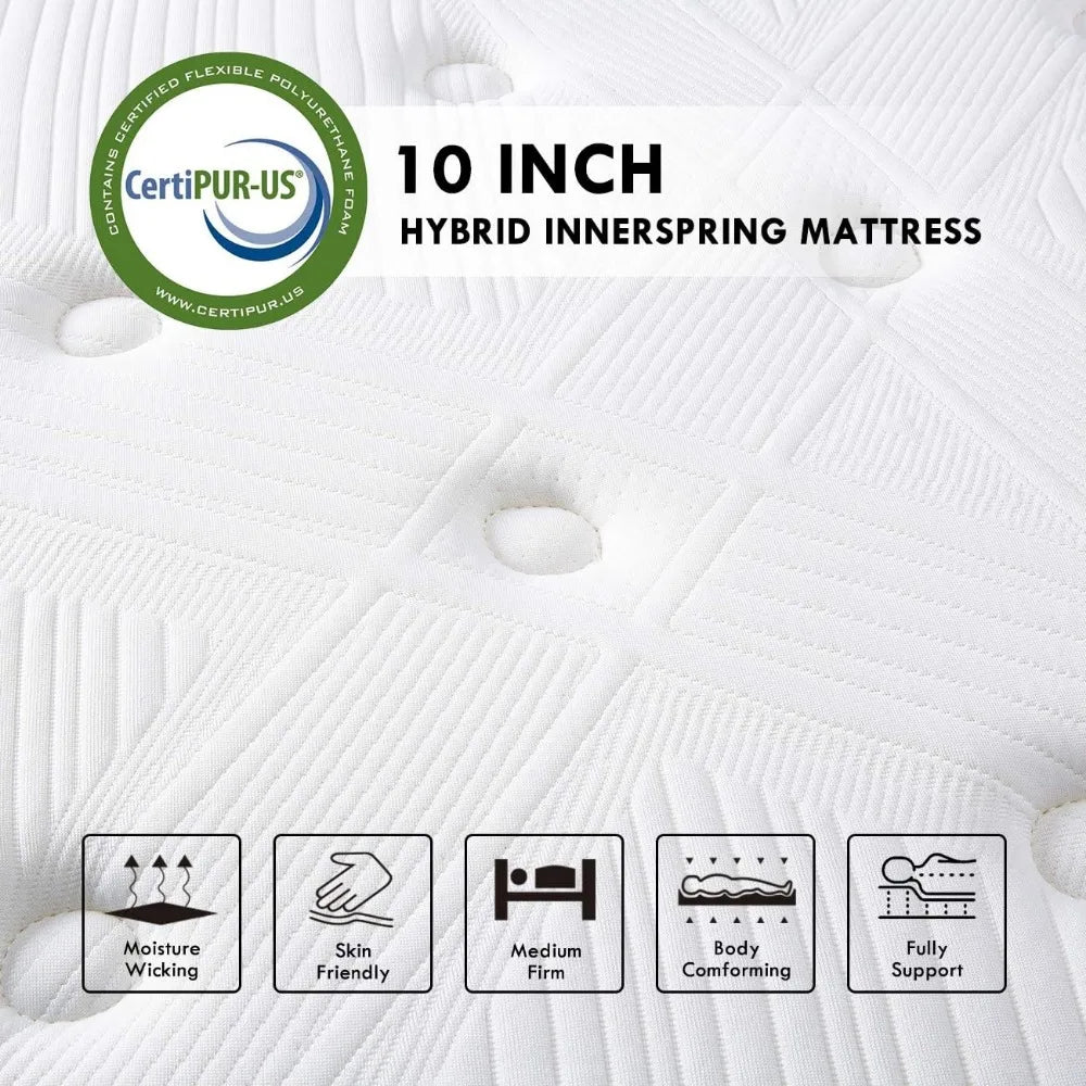 BreezeSleep Twin XL Hybrid Mattress