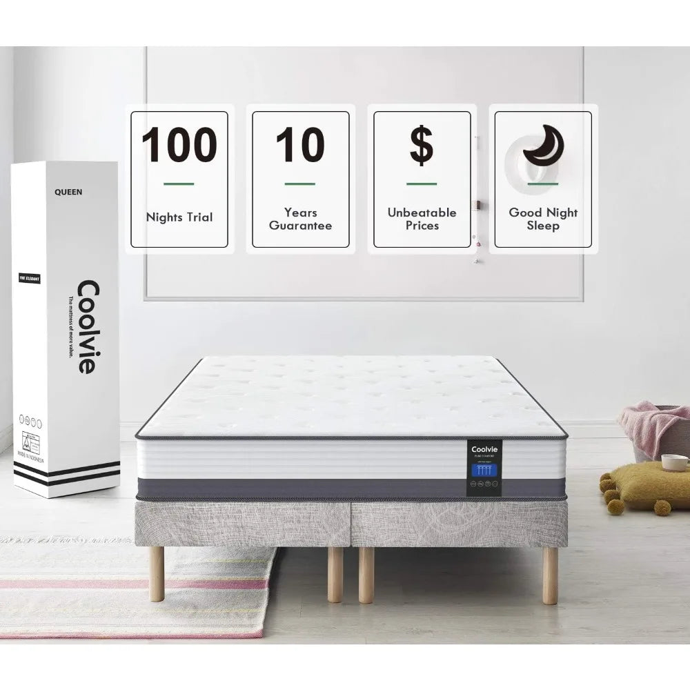 BreezeSleep Twin XL Hybrid Mattress